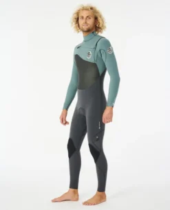 Rip Curl Neoprenanzug FLASHBOMB C/ZIP 4/3 Herren Langarm 8088-MUTED GREEN 2023