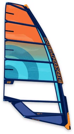 Neil Pryde Windsurf Segel V8 C8 Blue / Orange 2023