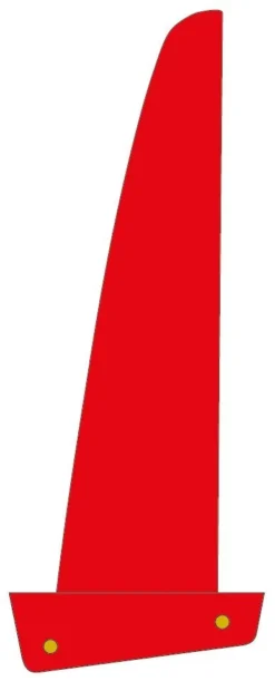 Maui Ultra Fins Windsurf Finne SLALOM ROT-WEIß Powerbox