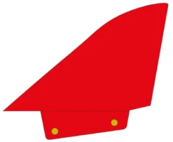 Maui Ultra Fins Windsurf Finne DELTA-XT-50 ROT-WEIß Deep Tuttle Box