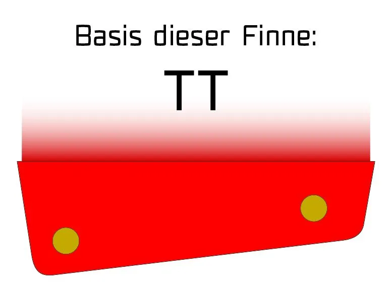 Maui Ultra Fins Windsurf Finne X-RIDE ROT-WEIß Tuttlebox – Bild 2