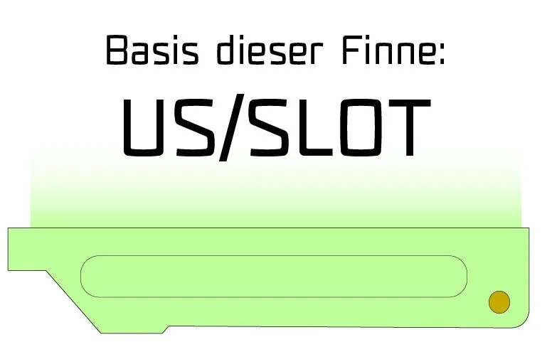 Maui Ultra Fins Windsurf Finne TWIN-WEED US/SLOT – Bild 2